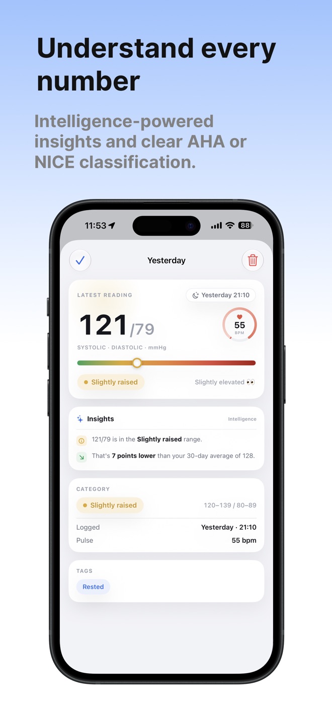 Blood Pressure Timeline screenshot 3