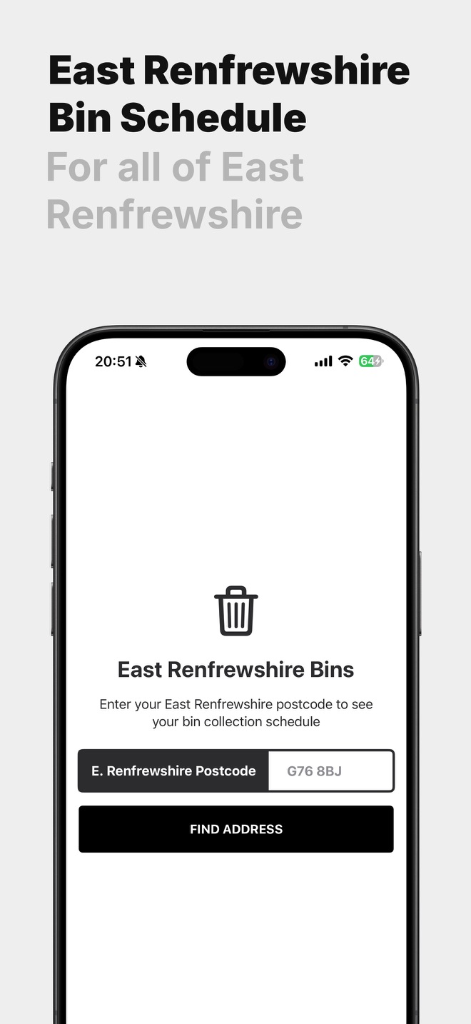 East Renfrewshire Bins screenshot 2