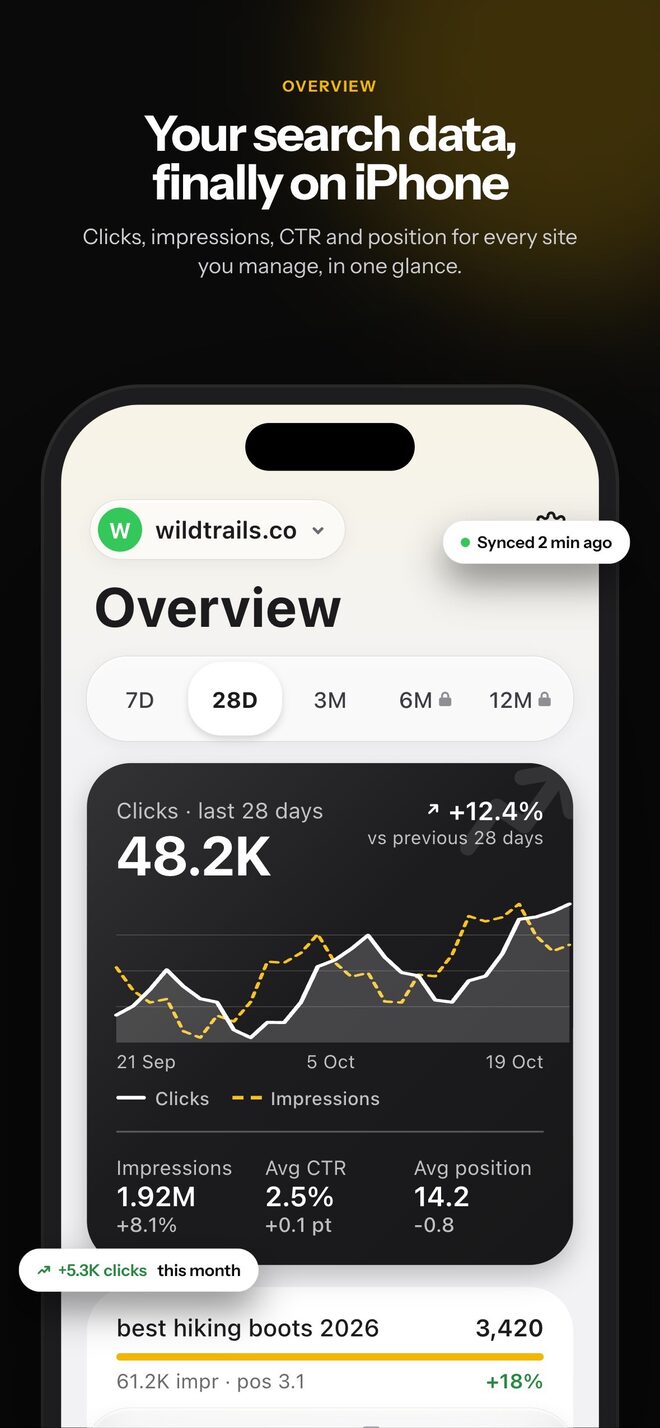 Search Console screenshot 1 - Overview