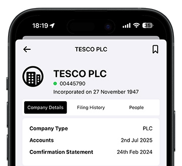 Companies House iOS app by Paul Fraser