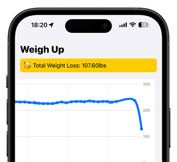 Weigh Up iOS app by Paul Fraser